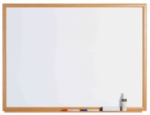 Earth IT - Wood Framed Magnetic Drywipe Whiteboard